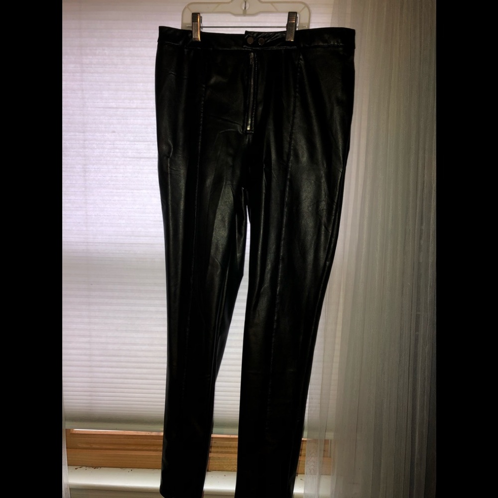 Fashion Nova High Waisted Leather Pants